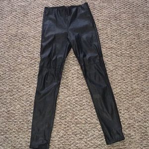 Faux leather leggings